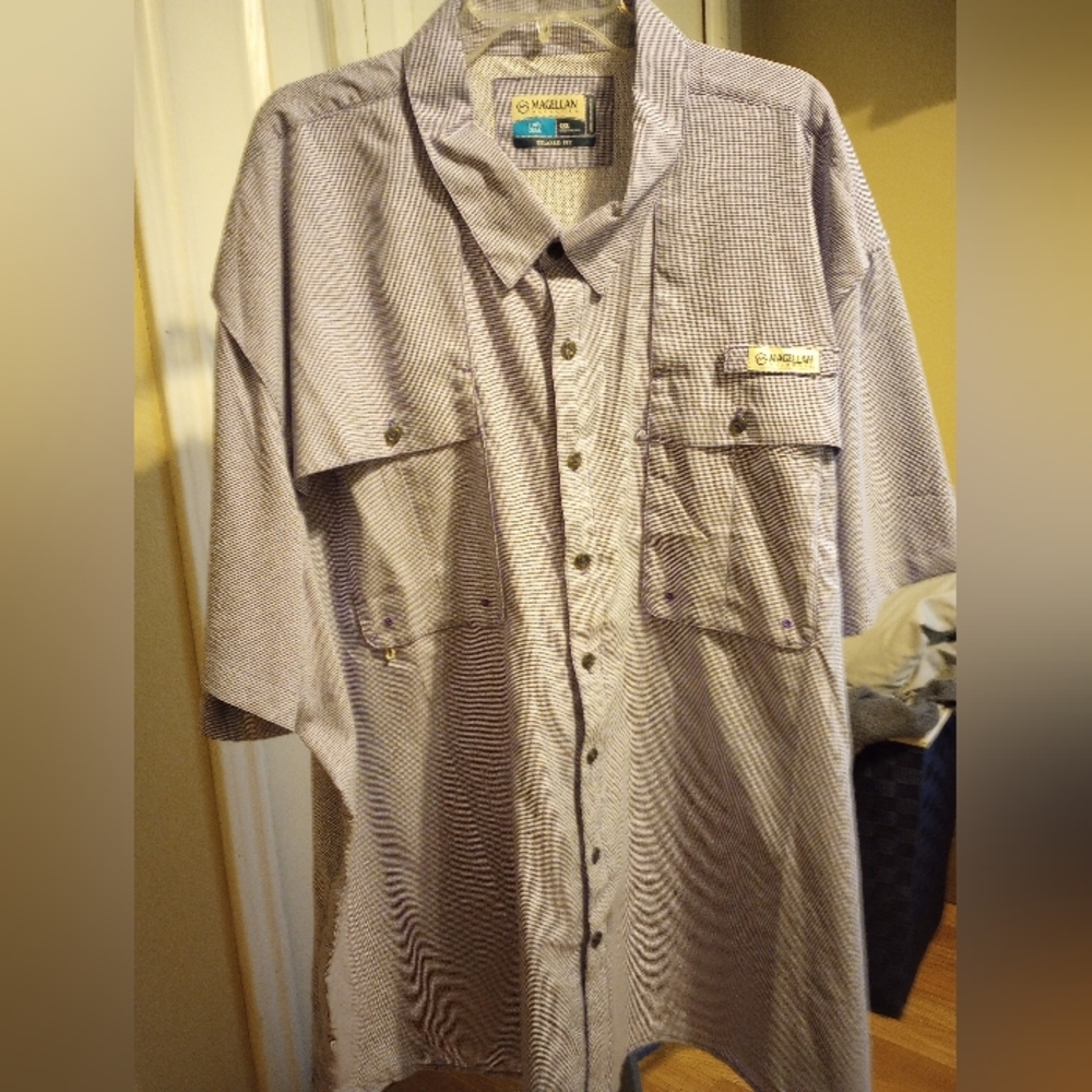 Purple Magellan Fishing shirt size 4XL